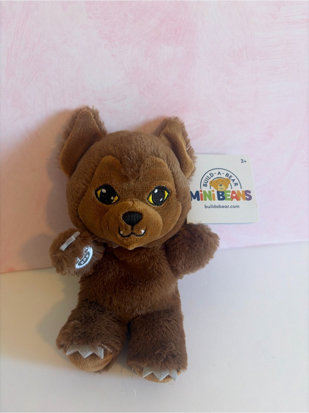 Build A Bear MINI BEANS Halloween HOWLIN' WEREWOLF Stuffed Plush Brown 7" 2024